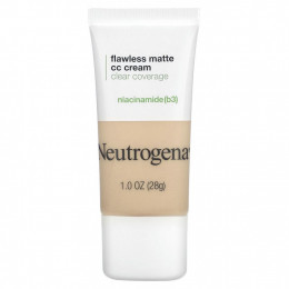 Neutrogena, Flawless Matte CC Cream, прозрачное покрытие, оболочка 1,0, 28 г (1 унция)