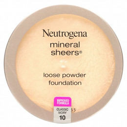 Neutrogena, Mineral Sheers, тональная пудра, классическая слоновая кость 10, 5,5 г (0,19 унции)