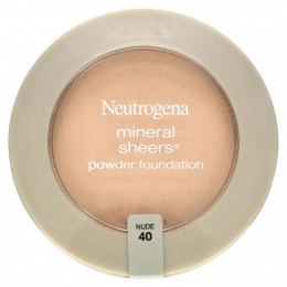 Neutrogena, Mineral Sheers, тональная пудра, оттенок Nude 40, 9,6 г (0,34 унции)