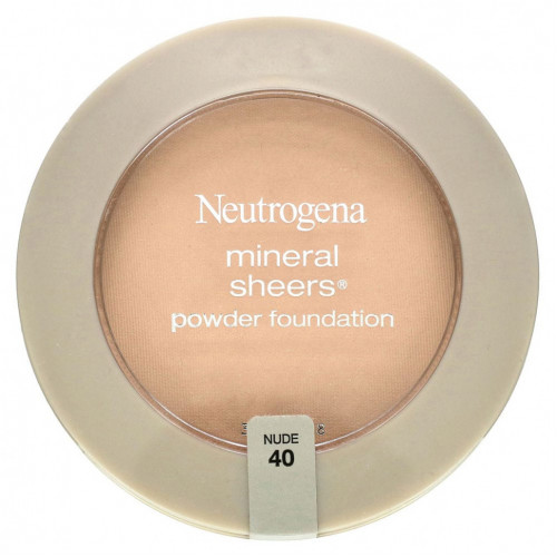 Neutrogena, Mineral Sheers, тональная пудра, оттенок Nude 40, 9,6 г (0,34 унции)