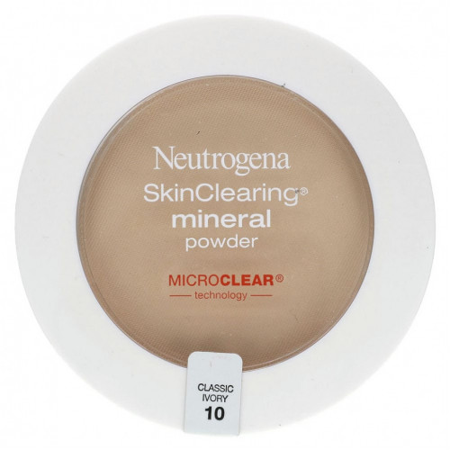 Neutrogena, Очищающая минеральная пудра, классическая слоновая кость 10, 11 г (0,38 унции)