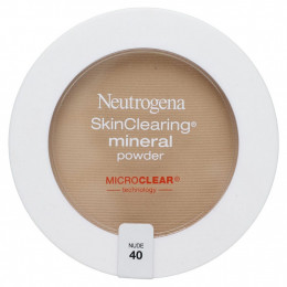 Neutrogena, Очищающая минеральная пудра, нюд 40, 11 г (0,38 унции)