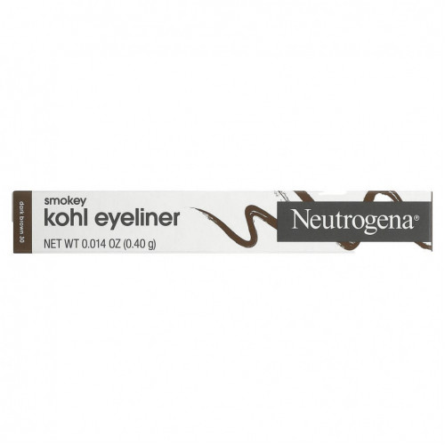 Neutrogena, Smokey Kohl Eyeliner, темно-коричневый 30, 0,40 г (0,014 унции)