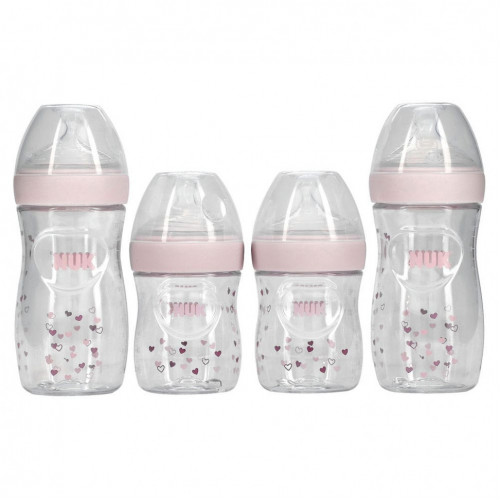 NUK, Simply Natural Bottle with SafeTemp, подарочный набор для новорожденных, от 0 месяцев, 9 шт.