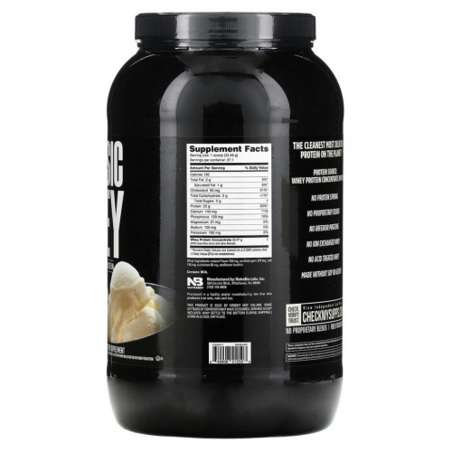 Nutrabio Labs, Classic Whey Protein, сливочный ваниль, 907 г (2 фунта)