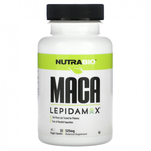 Nutrabio Labs, MACA Lepidamax, 525 мг, 90 растительных капсул