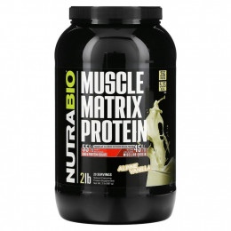 Nutrabio Labs, Muscle Matrix Protein, альпийская ваниль, 907 г (2 фунта)