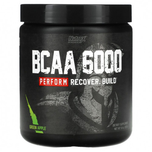 Nutrex Research, BCAA 6000, зеленое яблоко, 237 г (8,4 унции)