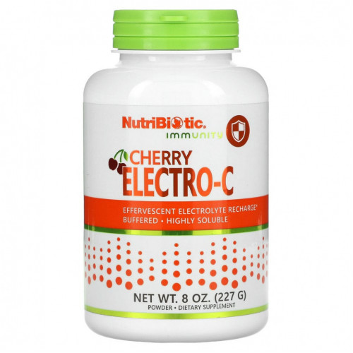 NutriBiotic, Immunity, Cherry Electro-C, порошок, 227 г (8 унций)