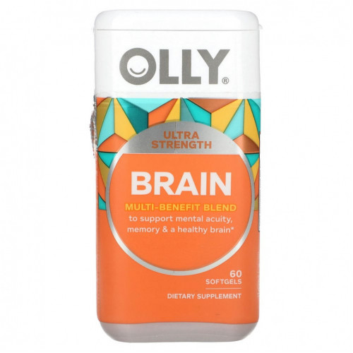 OLLY, Ultra Strength Brain, 60 мягких таблеток