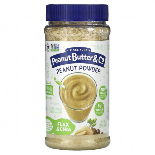 Peanut Butter & Co., Арахисовый порошок, лен и чиа, 184 г (6,5 унции)