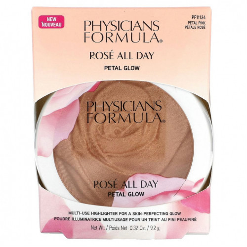 Physicians Formula, Rose All Day Highlighter, Petal Glow, 9,2 г (0,32 унции)