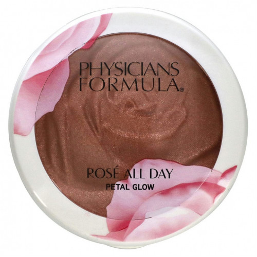 Physicians Formula, Rose All Day Petal Glow, универсальный хайлайтер, мерцающая роза, 9,2 г (0,32 унции)