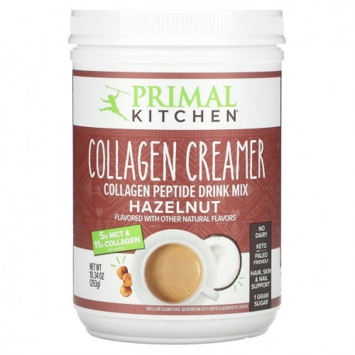 Primal Kitchen, Collagen Creamer, фундук, 293 г (10,34 унции)