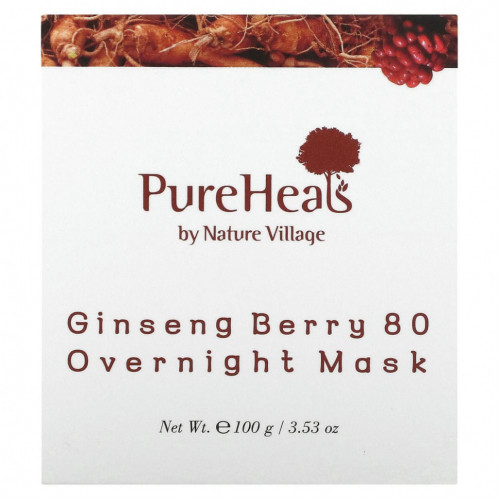 PureHeals, Ночная маска с женьшенем 80, 100 г (3,53 унции)