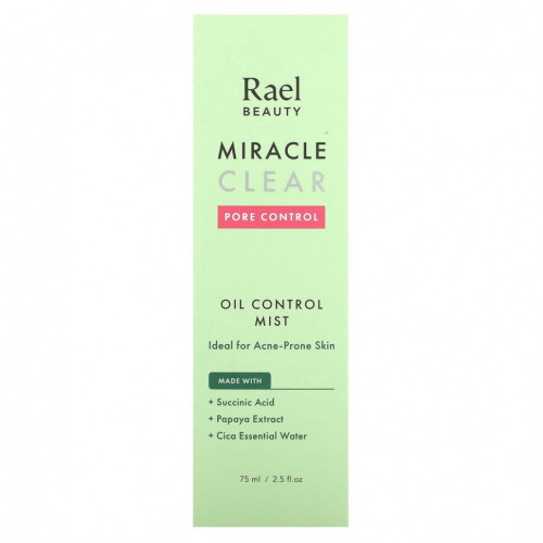 Rael, Inc., Beauty, Miracle Clear, спрей для контроля уровня масла, 75 мл (2,5 жидк. Унции)