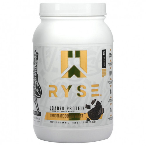 Ryse Supps, Добавленный протеин, шоколадное печенье, 1056 г (2,3 фунта)