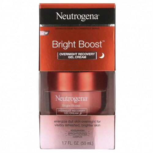 Neutrogena, Bright Boost, ночной восстанавливающий гель-крем, 50 мл (1,7 жидк. Унции)