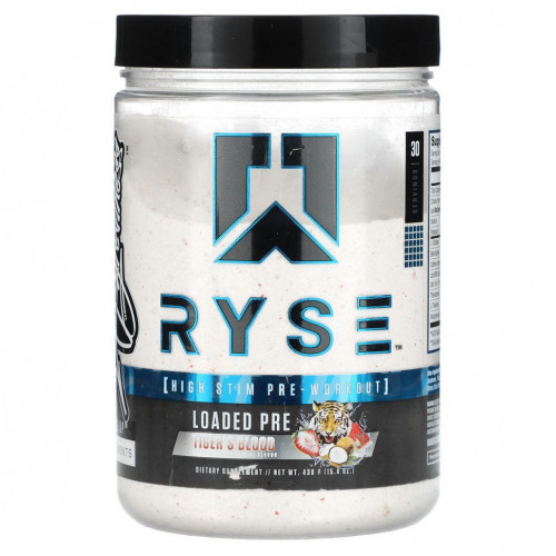 Ryse Supps, Loaded Pre, кровь тигра, 438 г (15,4 унции)