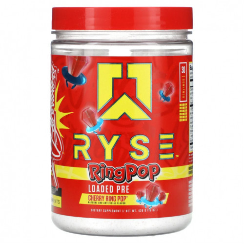 Ryse Supps, Loaded Pre, вишневый поп, 426 г (15 унций)