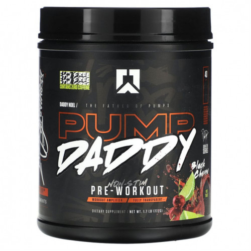 Ryse Supps, Pump Daddy, без стимулятора перед тренировкой, с вишней, 772 г (1,7 фунта)