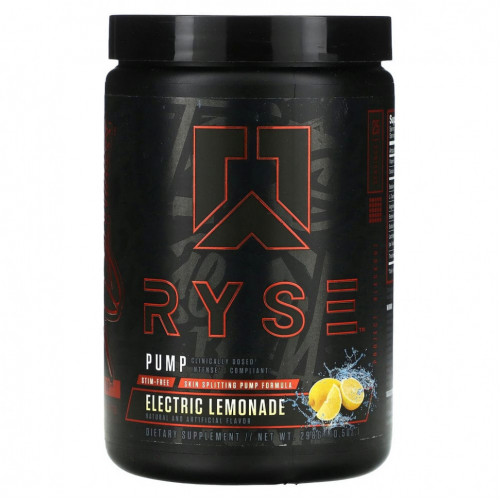 Ryse Supps, Pump, электрический лимонад, 298 г (10,5 унции)