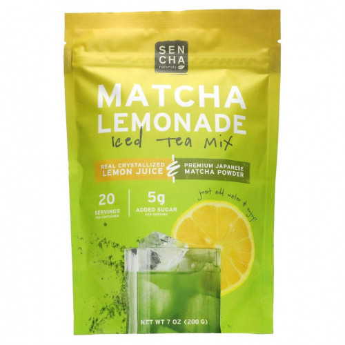 Sencha Naturals, Лимонад матча, смесь холодного чая, 200 г (7 унций)