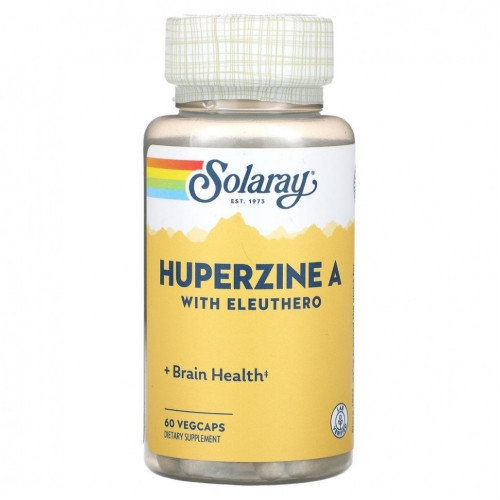 Solaray, Huperzine A with Eleuthero, 60 VegCaps