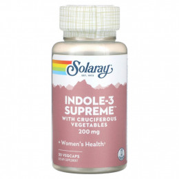 Solaray, Indole-3 Supreme, 200 mg, 30 VegCaps