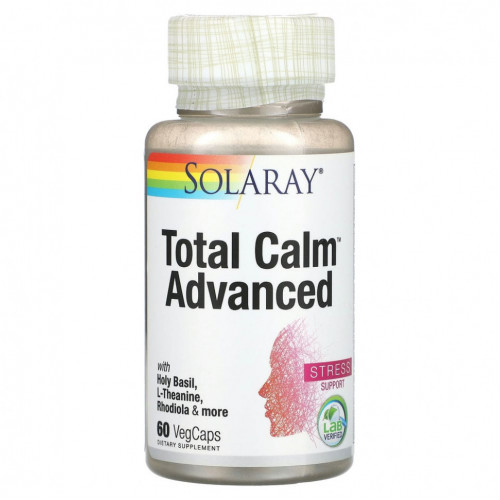 Solaray, Total Calm Advanced, 60 растительных капсул