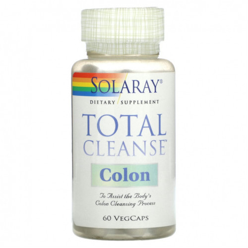 Solaray, Total Cleanse Colon, 60 растительных капсул