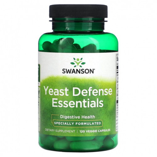 Swanson, Yeast Defense Essentials, 120 растительных капсул