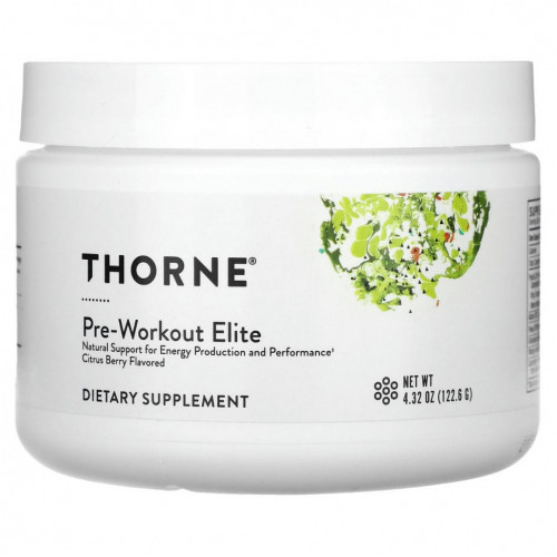 Thorne, Pre-Workout Elite, цитрусовые, 122,6 г (4,32 унции)