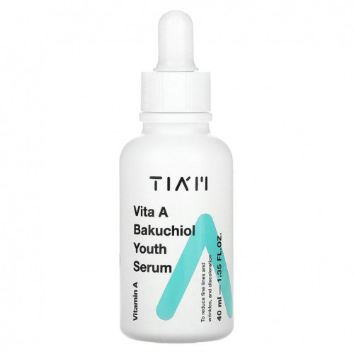 Tiam, Vita A Bakuchiol Youth Serum, 40 мл (1,35 жидк. Унции)