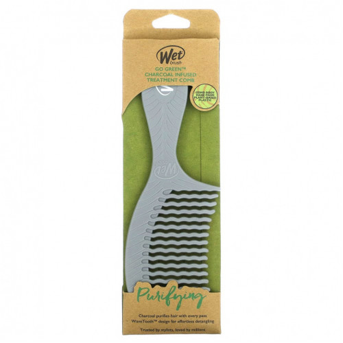 Wet Brush, Go Green Charcoal Treatment Comb, очищающая, 1 кисть