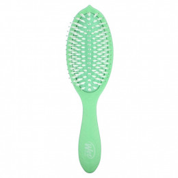 Wet Brush, Go Green ™, кисть для ухода и блеска с маслом чайного дерева, зеленая, 1 шт.