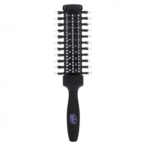 Wet Brush, Круглая кисть Break Free, Beach Waves & Tight Curls, черная, 1 шт.