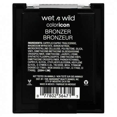 wet n wild, Color Icon Bronzer, What Shady Beaches, 11 г (0,38 унции)