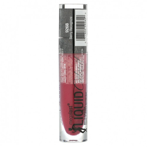 wet n wild, Матовая губная помада MegaLast Liquid Catsuit, Berry Recognize, 6 г (0,21 унции)