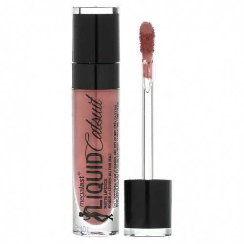 wet n wild, Матовая губная помада MegaLast Liquid Catsuit, бунтарская роза, 6 г (0,21 унции)