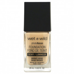 wet n wild, PhotoFocus Foundation, бронзово-бежевый, 28 мл (0,95 жидк. Унции)