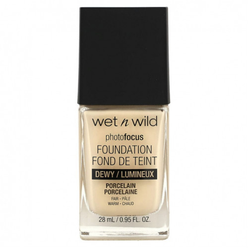 wet n wild, PhotoFocus Foundation, фарфор, 28 мл (0,95 жидк. Унции)