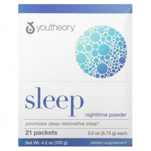 Youtheory, Sleep, ночной порошок, 21 пакетик по 5,73 г (0,2 унции)