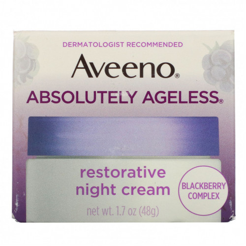 Aveeno, Absolutely Ageless, восстанавливающий ночной крем, 1,7 унции (48 г)