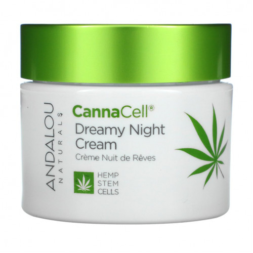 Andalou Naturals, CannaCell, ночной крем Dreamy, 50 г (1,7 унции)