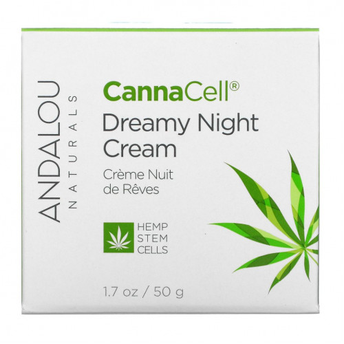 Andalou Naturals, CannaCell, ночной крем Dreamy, 50 г (1,7 унции)