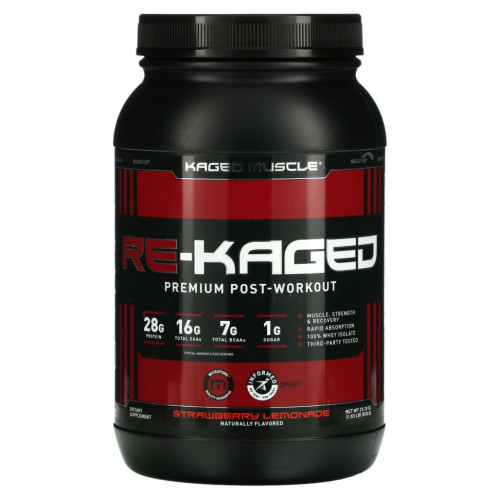 Kaged Muscle, Re-Kaged, послетренировочная добавка премиального качества, 830 г (1,83 фунта)