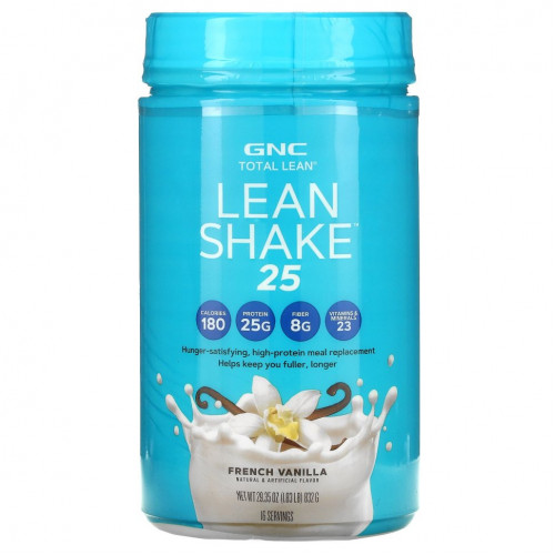 GNC, Lean Shake 25, French Vanilla, 1.83 lb (832 g)