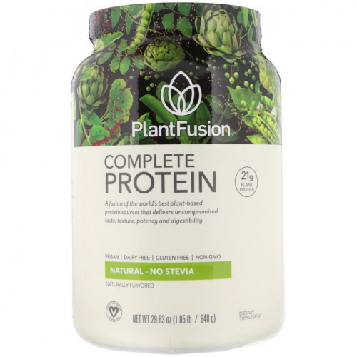 PlantFusion, Complete Protein, натуральный вкус, 840г