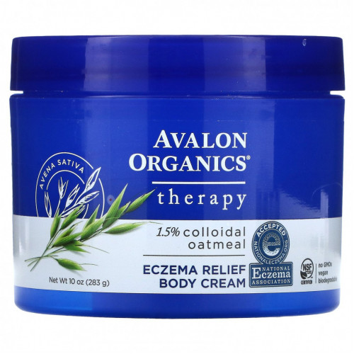 Avalon Organics, Therapy, крем для тела от экземы, 283 г (10 унций)